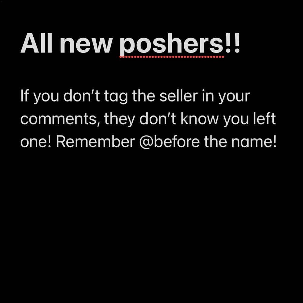 Info for new poshers!